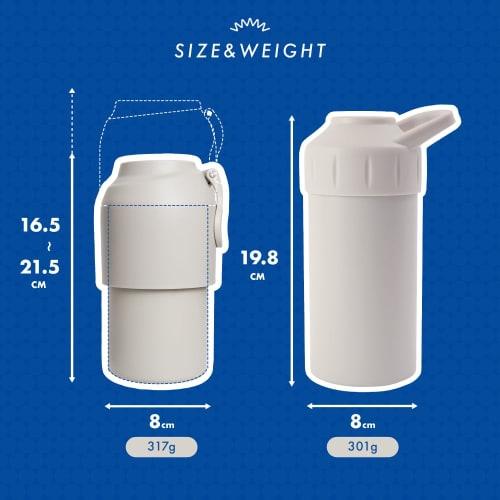 monet fav PET Bottle Holder, Vacuum Insulated, Keeps PET Bottles Cold, Heatstroke Prevention, Fits 500ml-650ml Bottles, Suitable for Carbonated Drinks