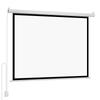 Motorized Projector Screen, 1829 Mm 4:3 1080 HD Electric Projection Screen, Wall Mounted Projection Dispaly Projector with Remote Control, Automatic