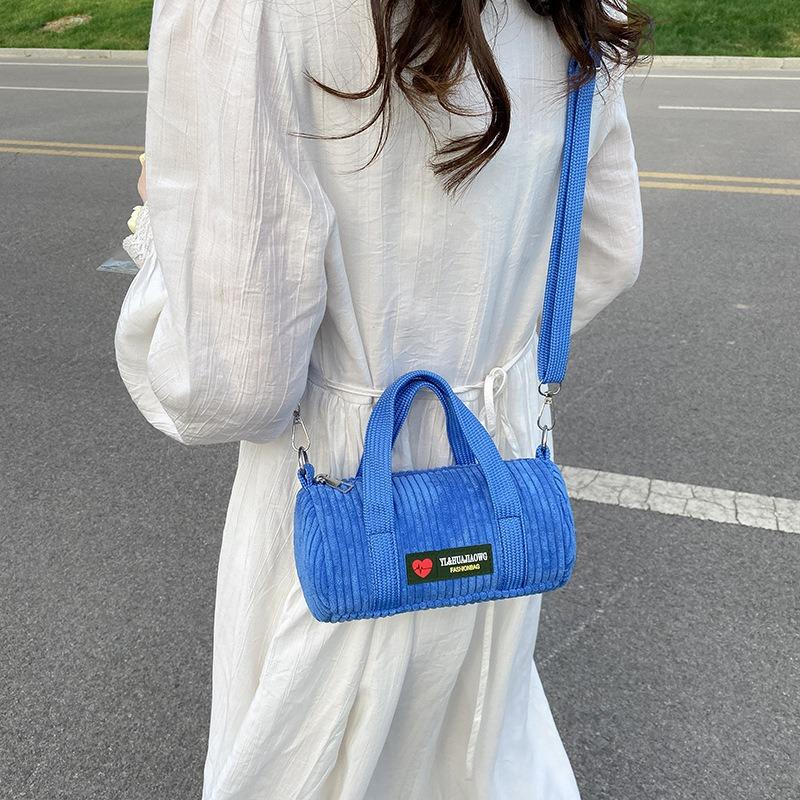 Women's Bag New Corduroy Handbag Sweet Fashion Shoulder Messenger Bag