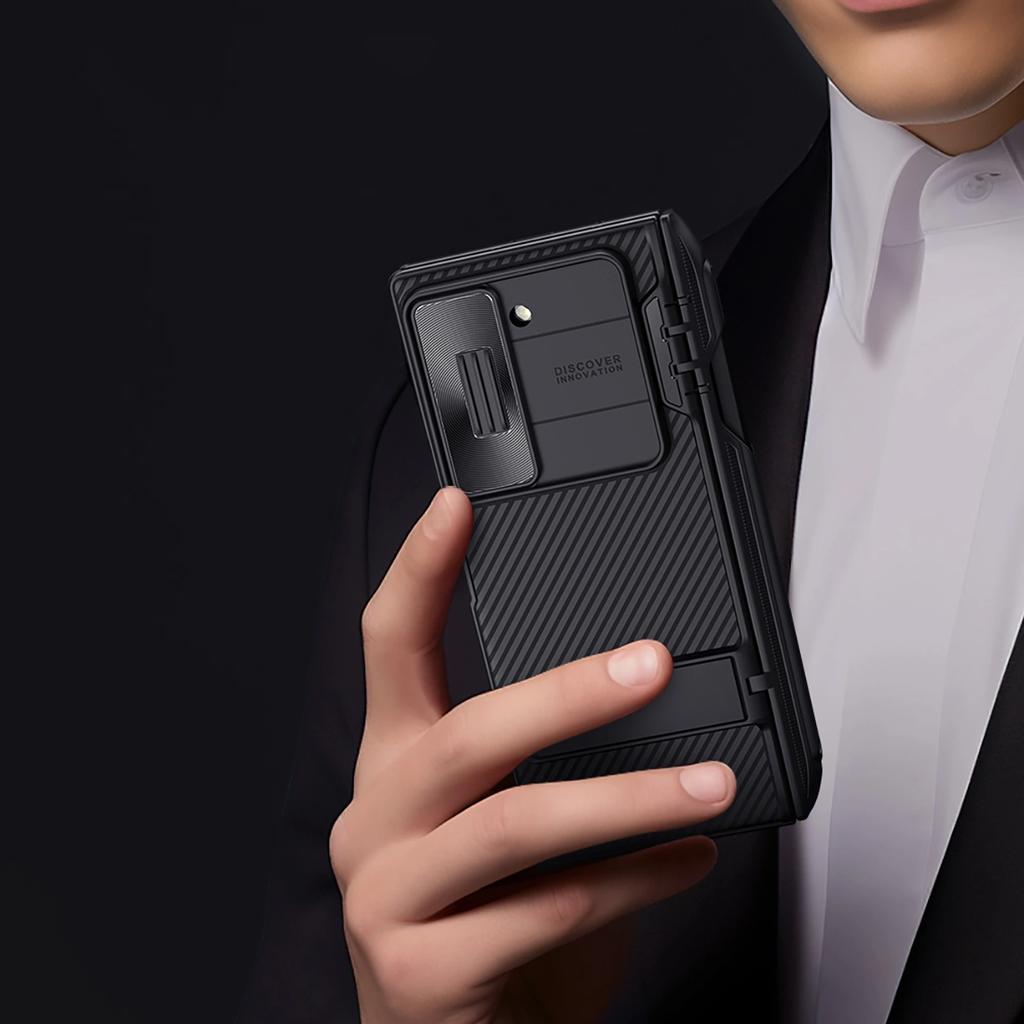 Etui Nillkin Camshield Fold Case Na Samsung Galaxy Z Fold 6 5G Z Uchwytem Na Rysik - Czarny