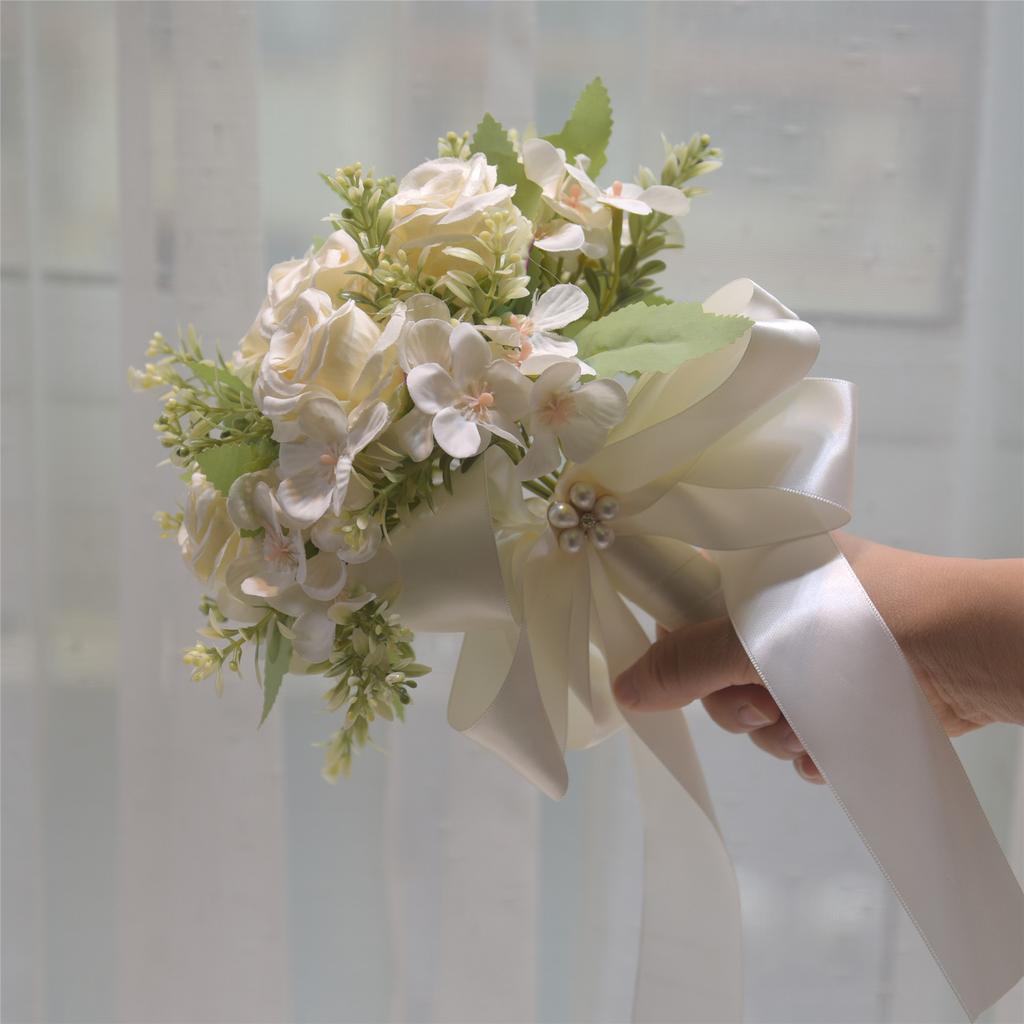Top Quality Wedding Bouquet Artificial Rose Flower Bridal Bouquet Luxury Floral Arrangement