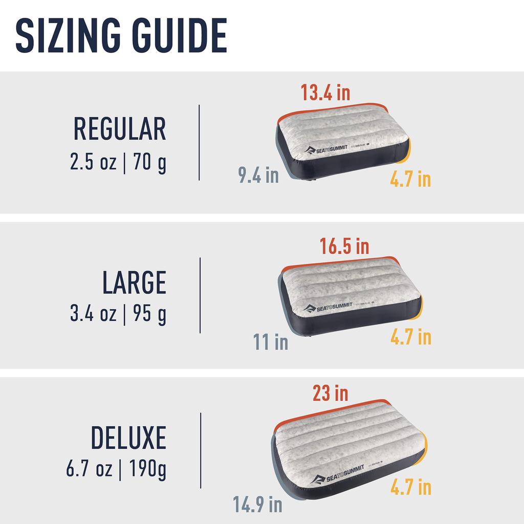 SEA TO SUMMIT Aero Down Pillow Deluxe Gray