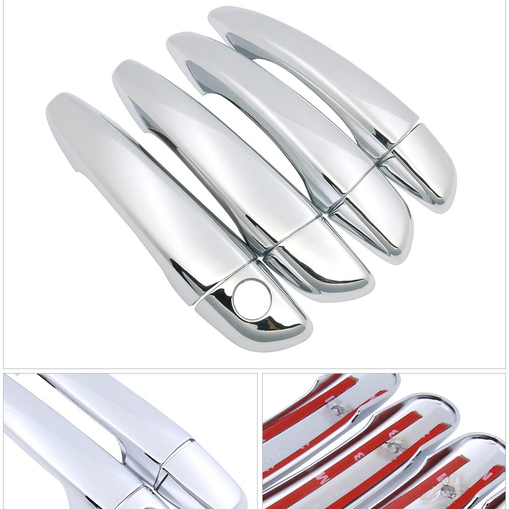 For Peugeot Rifter Partner 2018   Chrome Exterior Door Handle Cover Car Accessories Stickers Trim Set of