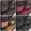 FHJX4 Hot For BMW Car Seat Backrest Anti Kick Protection Pad Leather Anti Scratch Cover For BMW E46 E90 E60 F30 F10 E39 i3 i4 X1 X2 X3