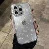 Transparent Soft Clear Case For iPhone 14 13 15 16 12 11 Pro Max Mini X XR XS 7 8 Plus Shockproof Bumper Bling Glitter Cover