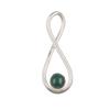 Natural Malachite Gemstone 925 Sterling Silver Jewelry Handmade Pendant 1.66" PP-20-14