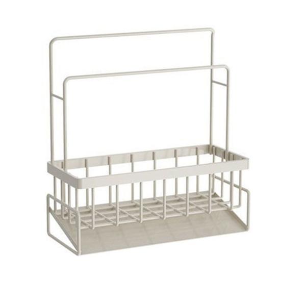 Kitchen Sink Caddy Sponge Holder Large Capacity Rustproof Self-draining Multipurpose Soap Dish Holder Drying Rack