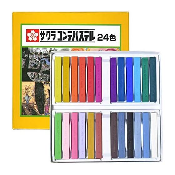 Пастель Sakura Crepas Conte Pastel 24 цвета CT24