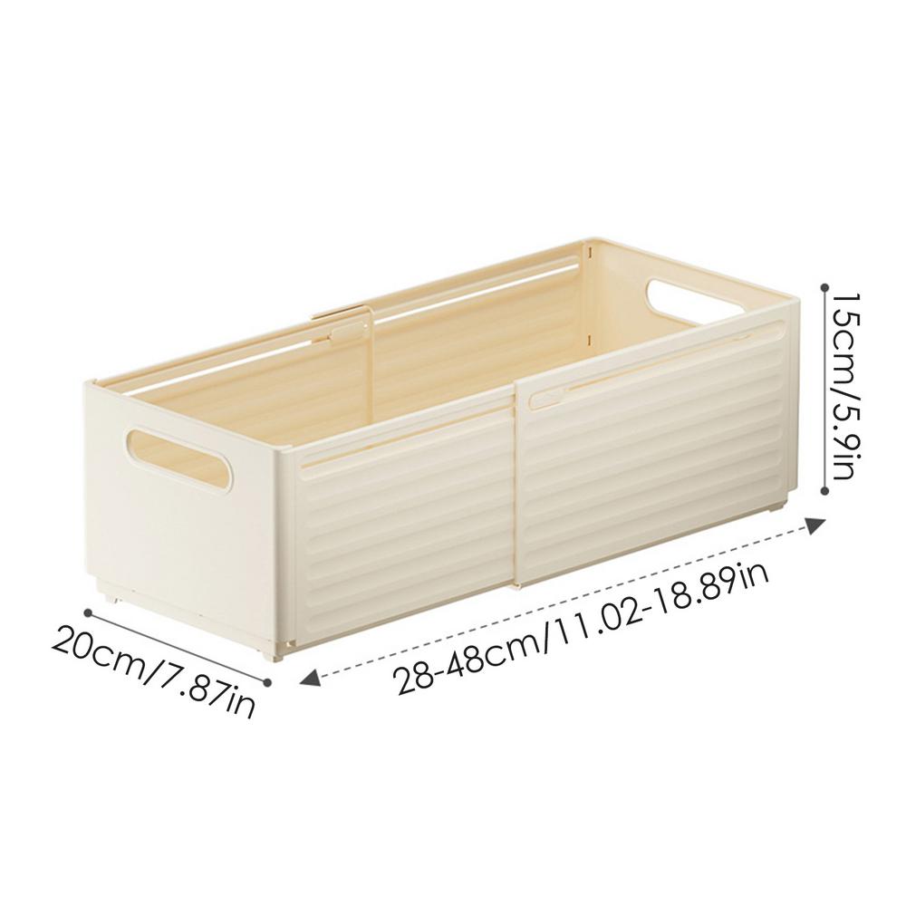 Längenverstellbare Aufbewahrungsbox Ausziehbarer Schubladenorganizer Stapelbare Schrankorganizer Küchenaufbewahrungsbox