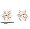 Cartoon Spider And Web Stainless Steel Stud Earrings For Women Punk Black Animal Bat Piercing Earings Halloween Party Gifts