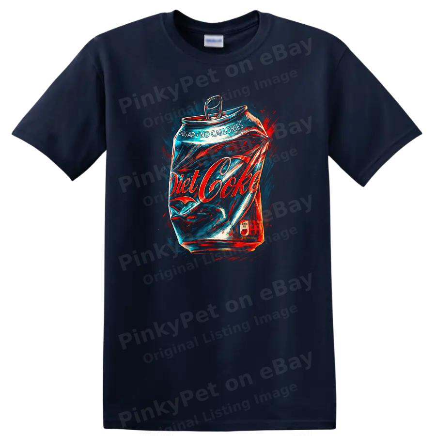 Diet Soda Can Graphic Art T Shirt Urban Streetwear Cool Tee Design