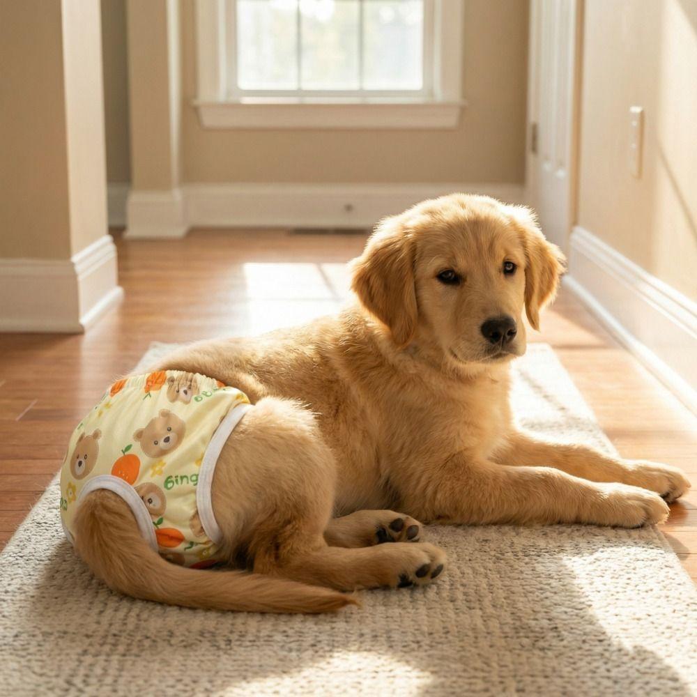 Atmungsaktive physiologische Hundehosen Cartoon-Druck Hundesanitärhosen Physiologischer Schutz