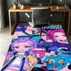 KPop Dämonenjäger Muster Teppich, Innen-/Außenmatte, für Picknick, Spielzimmer, Schlafzimmer, Büro, Wohnzimmer, Heimdeko Teppich, Geburtstagsgeschenk