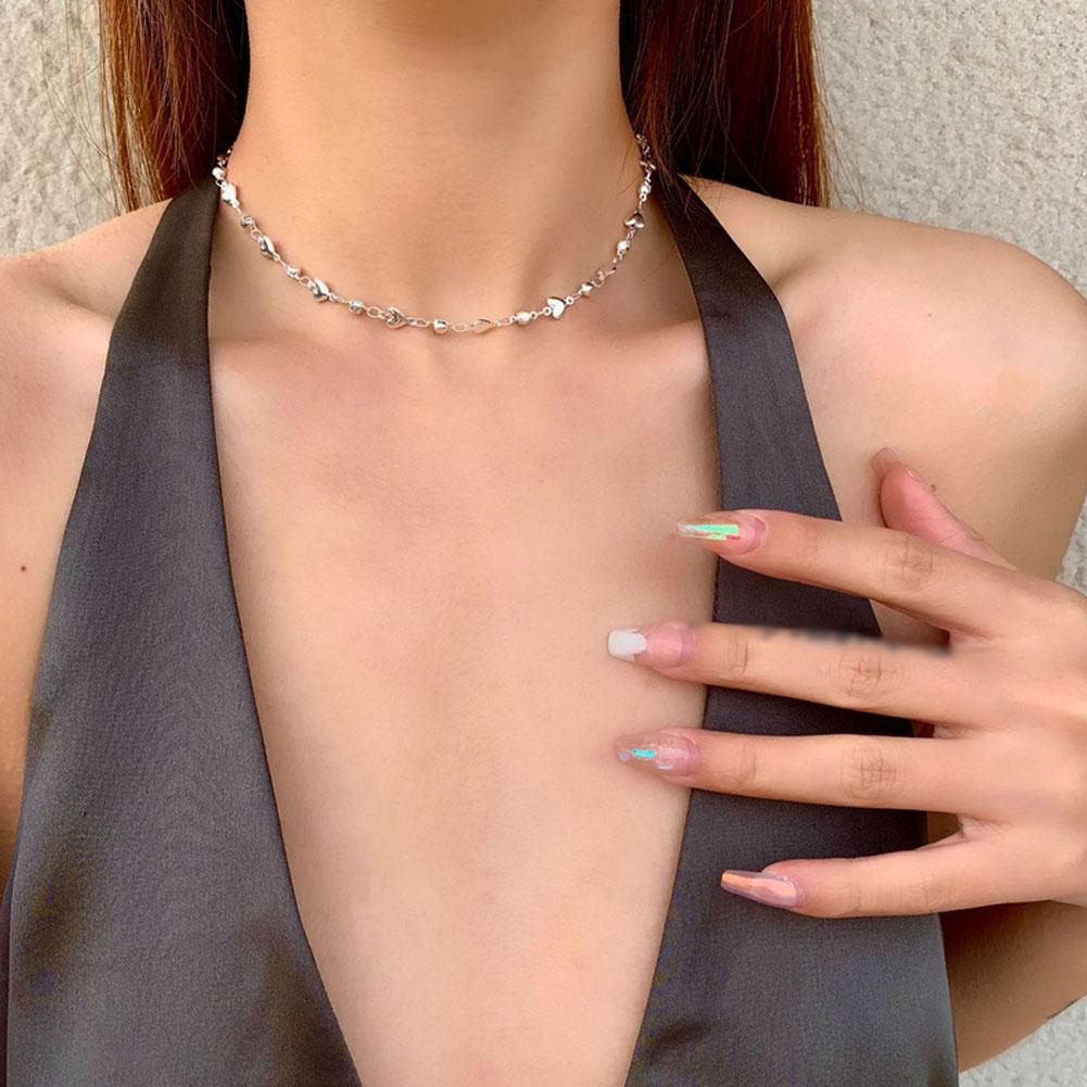 Temperament Stained Glass Necklace Necklaces For Women Color Choker Simple Gift Jewelry Necklac V1L9