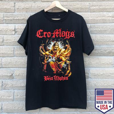 Cro-Mags Groupe MEILLEURS VŒUX T-shirt Noir Coton Tailles Complètes S-5XL T-shirt Unisexe