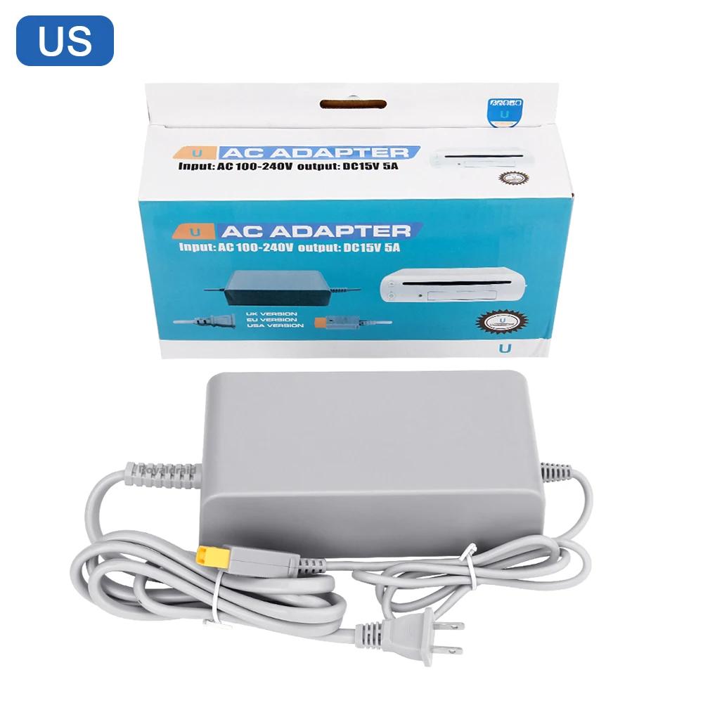 

НОВЫЙ сетевой адаптер переменного тока, зарядный кабель, зарядное устройство для консоли Wii U, адаптер питания, игровое зарядное устройство для хоста Wii U, вилка EU US