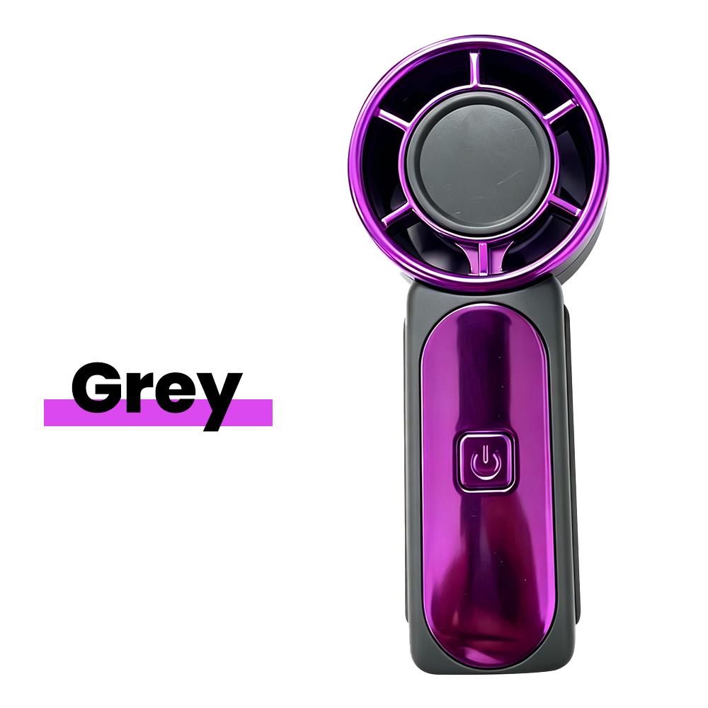Portable Mini Handheld Fan With LED Display USB Rechargeable High Speed Desktop Turbo Fan For Outdoor Travel Camping Home Office