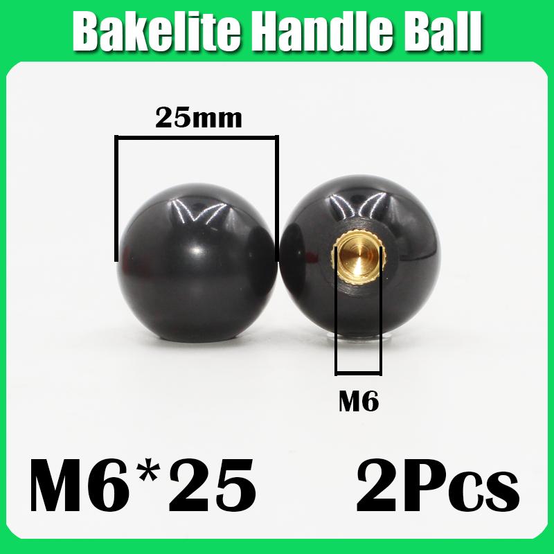 M4 M5 M6 M8 M12 Black/Red Round Ball Resin Ball Knobs Bakelite Lever Knob Grip Handles Of Furniture Or Machine Tool Copper Core