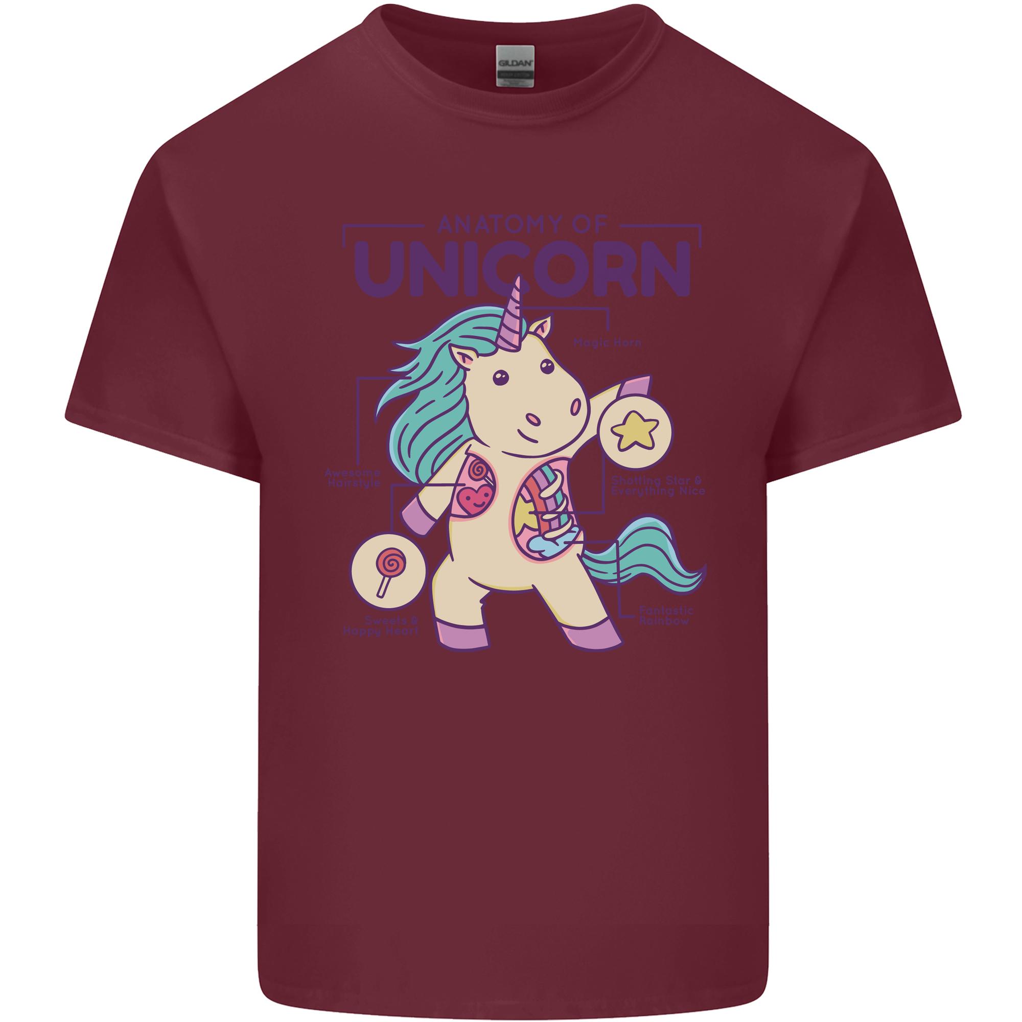 Anatomy of a Unicorn Funny Fantasy Unisexs Light Cotton TShirt S