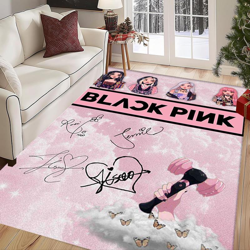 Blackpink Heartbeat Glow Teppichdruck Heimdekoration Schlafsaal Dekoration Zimmer Weihnachtsgeschenke