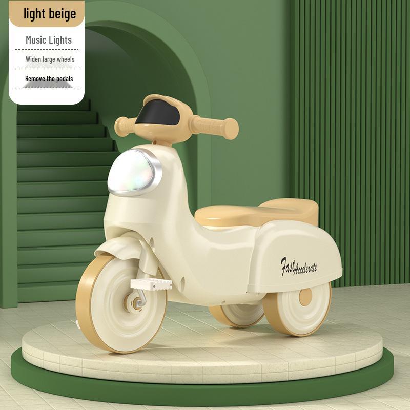 Foot-Powered Kids' Ride-On Tricycle Scooter