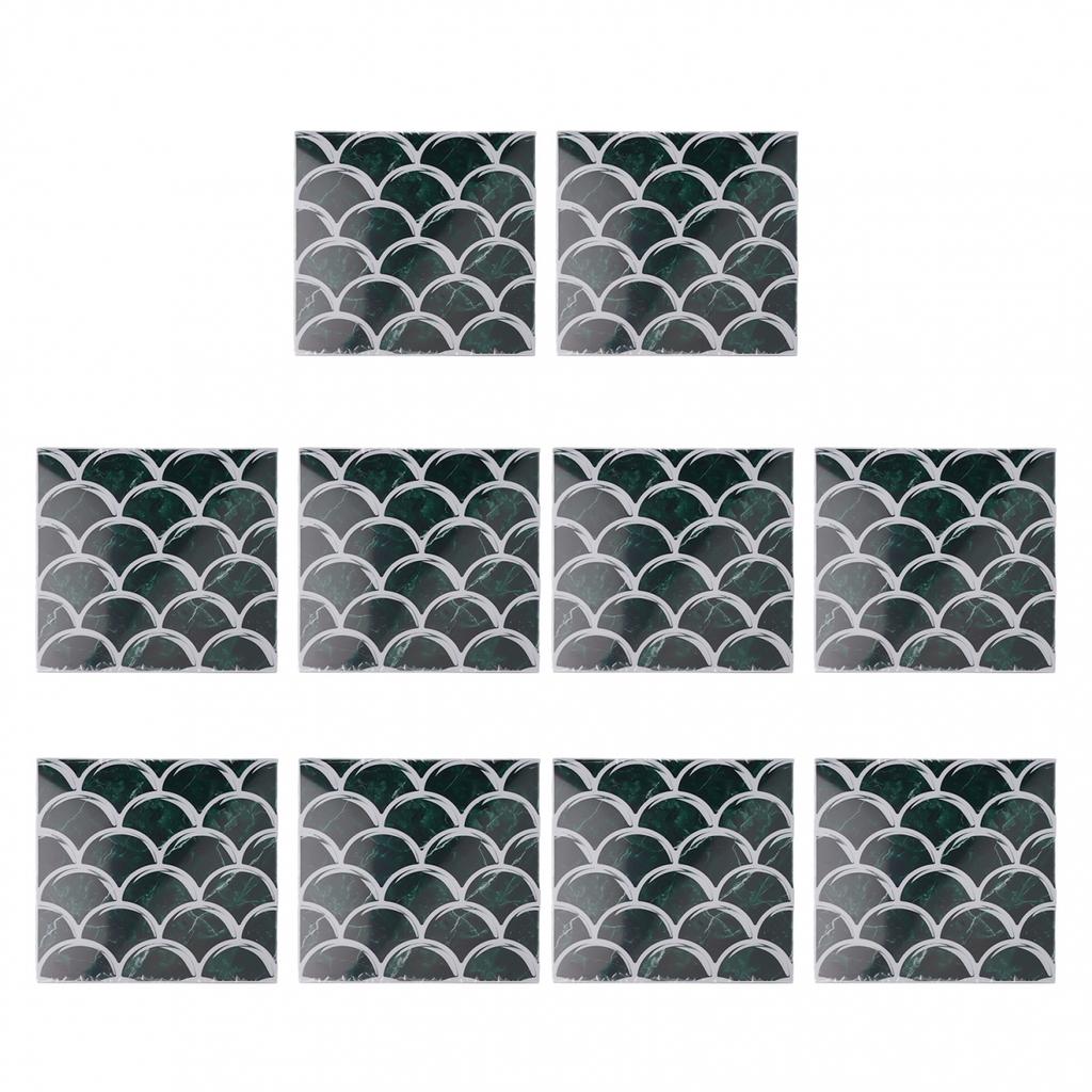 10Pcs Kitchen Tile Sticker Bathroom Mosaic Wall Sticker   Home Decor