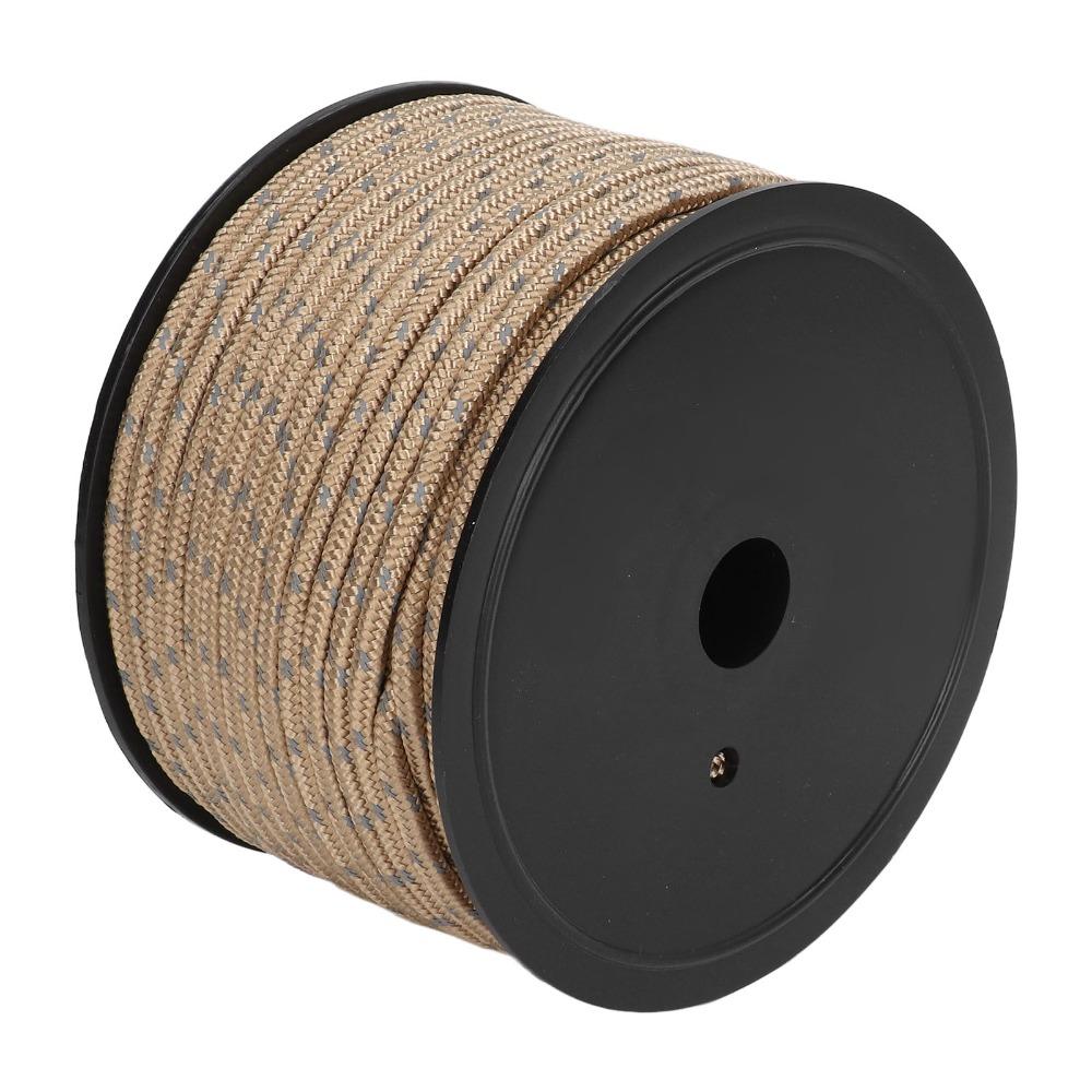 6mm Diameter Camping Guyline Cord PP Windproof Camping Rope Bold Reflective Tent Rope  Camping