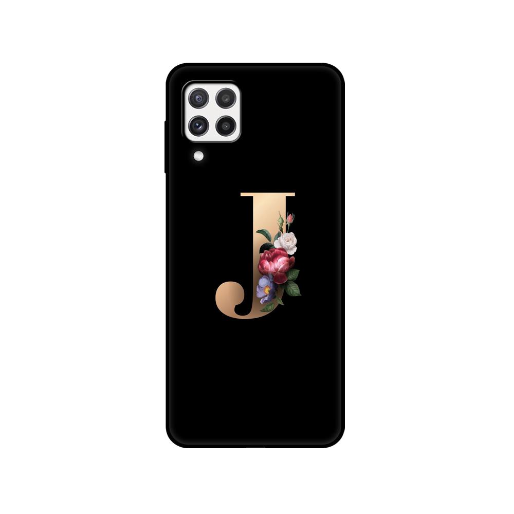 

Чехол для Samsung A22, задняя крышка для телефона Samsung Galaxy A22 A22S 5G 4G GalaxyA22 A 22, черный чехол из ТПУ с забавным именем и буквой Samsung A22S 5G