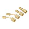 4Pcs 1/4SAE To 5/16SAE Conversion Head Refrigerant Charging Adapter for R410 Reducer Fluoride Tools