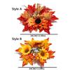 Fade Resistant Sunflower Maple Candle Ring Wreath Harvest Pillar Candle Surround Ring  Home Decor