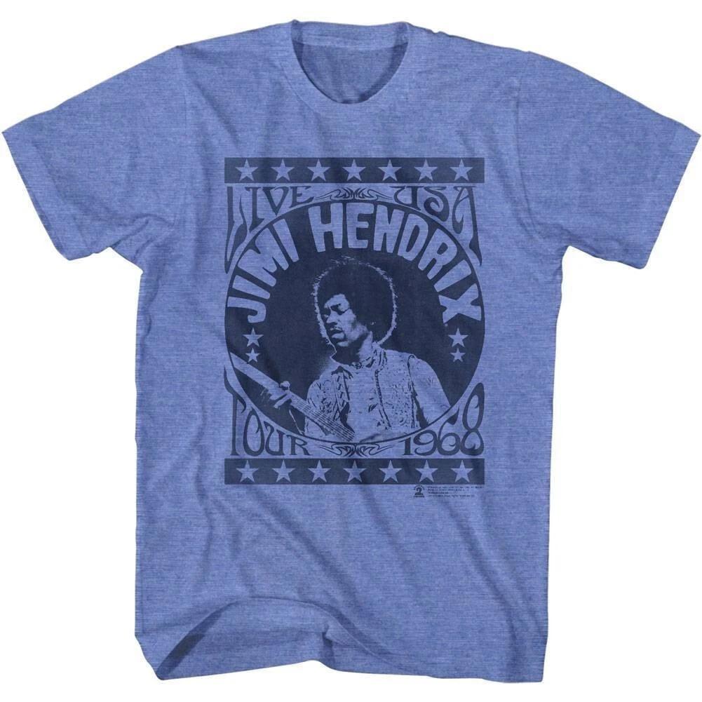 Jimi Hendrix Live USA Tour 1968 Men s T Shirt 2XL