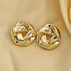 1 Pair of Stylish And Elegant Twisted Earrings, Suitable for Daily Life, Banquets/Parties, Travel, Vacations, Festivals And Other Occasions,