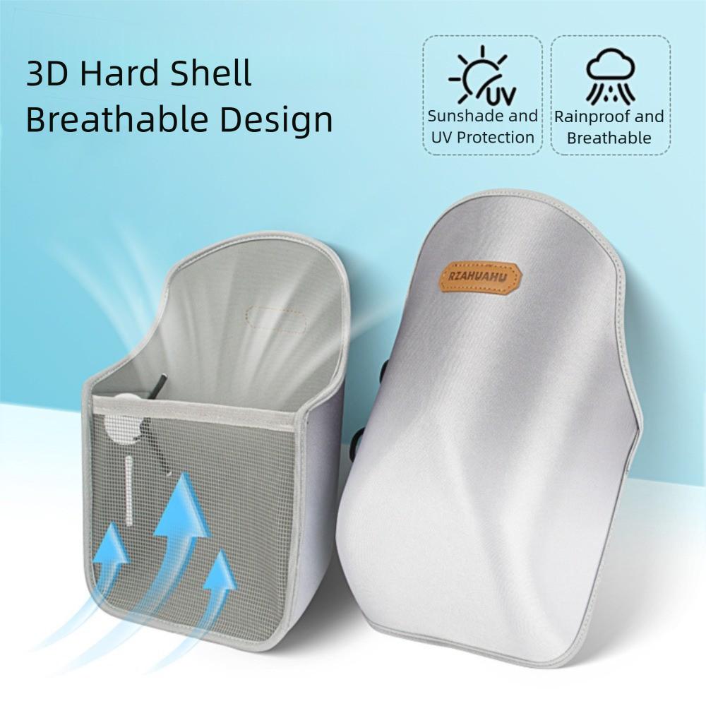 Gradient Color Summer Handlebar Muffs Breathable Hard Shell Sunshade Cover  Motorcycle