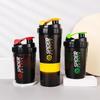 3 Layers Shaker Protein Bottle Powder Shake Cup Water Bottle Plastic Mixing Cup Body Building Exercise Bottle