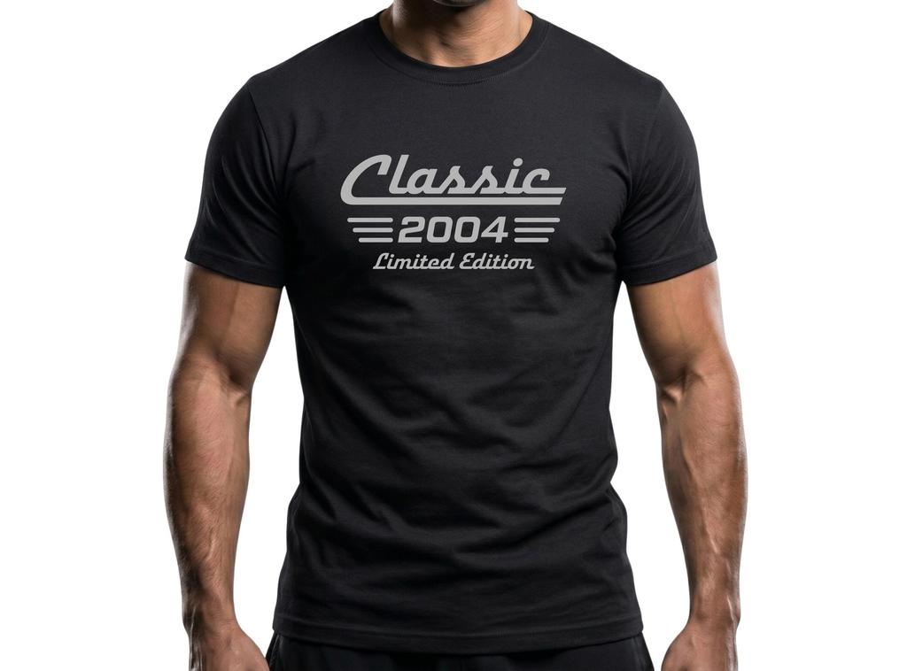 22nd Birthday Shirt Born in 2004, Classic Car Limited Edition Unisex Cotton Tee