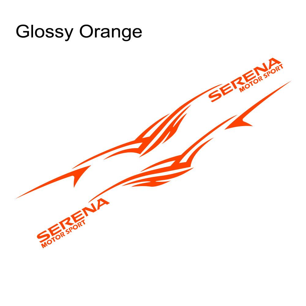 Autocollants en vinyle pour porte latérale de voiture, 2 pièces, pour Nissan Serena C23 c25 c26 c27, longues rayures, graphiques de Sport automobile, réglage