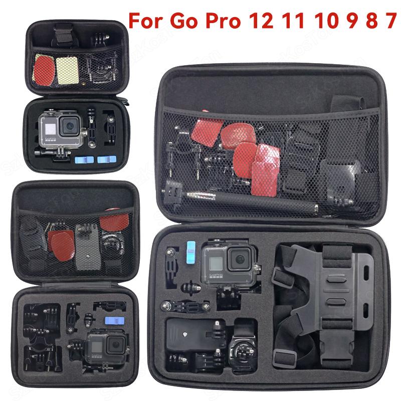Shock-Proof Waterproof Storage Box Portable Travel Bag Carrying Case for GoPro Hero 11 11 11 9 8 7 Action Camera Accessories