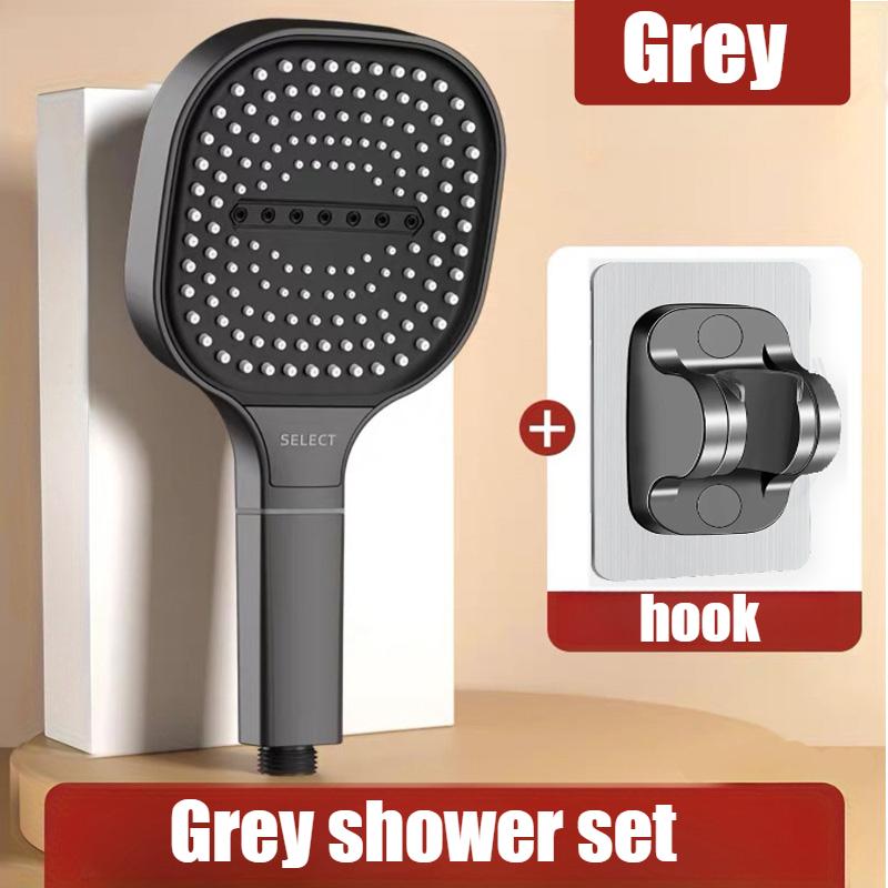 13cm Large Panel 3 Modes High Pressure Shower Head Massage Shower Head With Filter Bathroom Accessories New