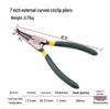 7" & 9" Bent Head Snap Ring Circlip Pliers - Internal/External Spring Pliers Set