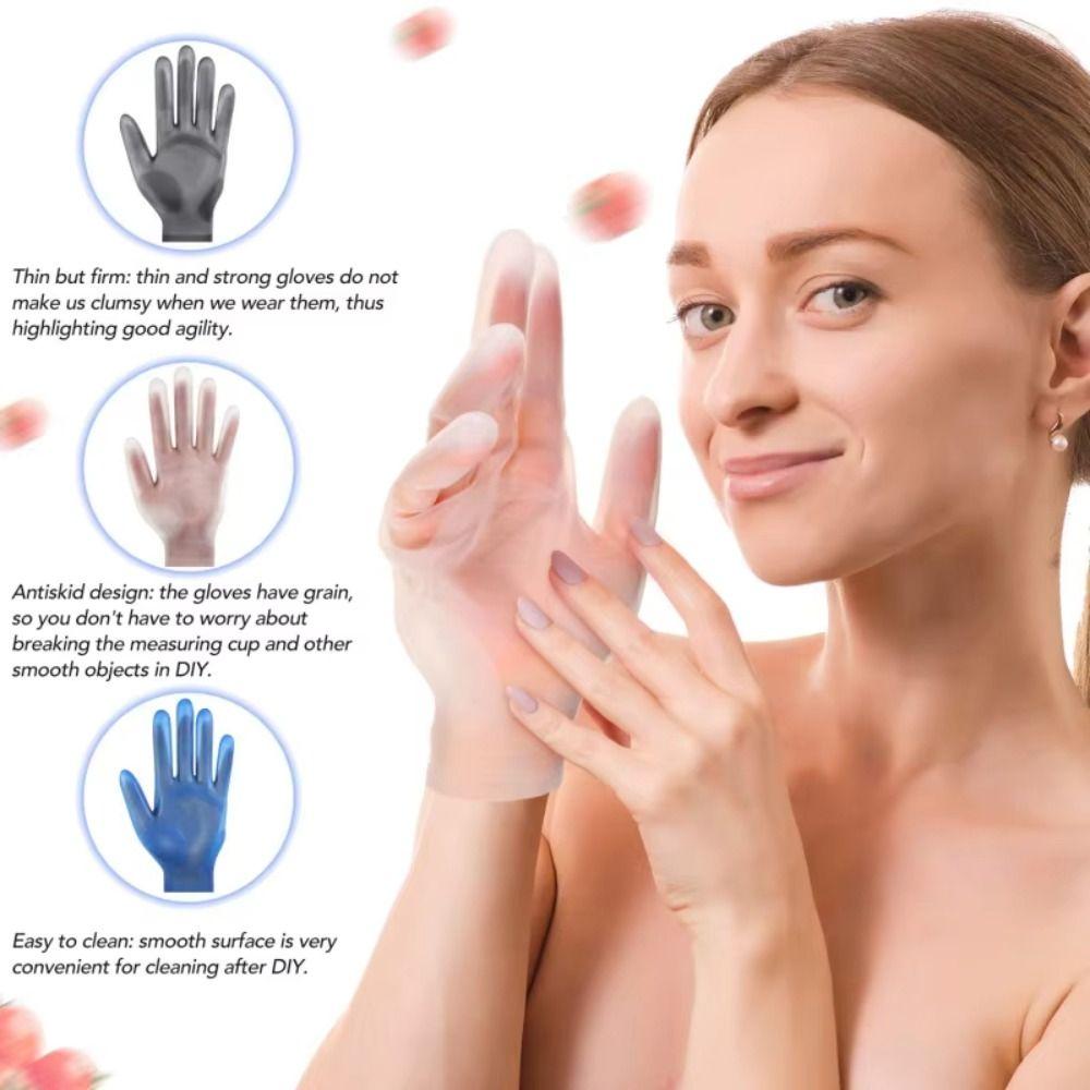 1Pair Reusable Moisturizing Gloves Waterproof Dishwashing Gloves Cleaning Gloves  Casting