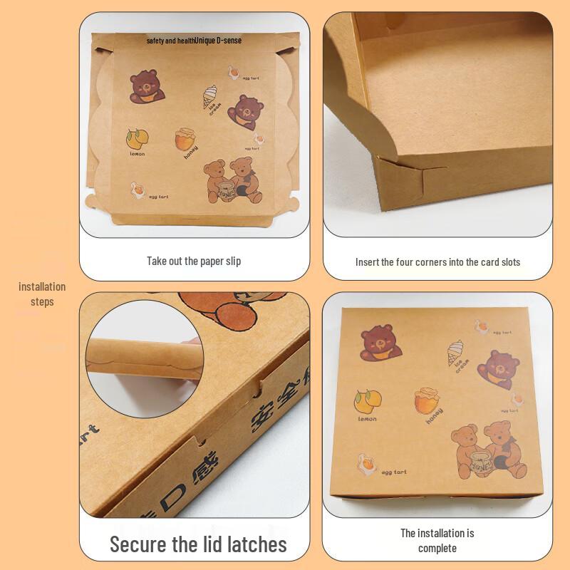 Edo Foldable Kraft Pizza Boxes