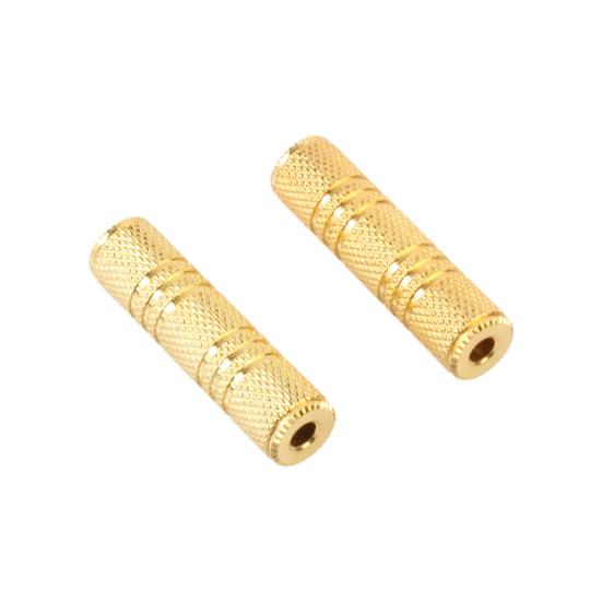 3,5 mm mamă la 3,5 mm mamă cupla adaptor audio stereo Conector placat cu aur