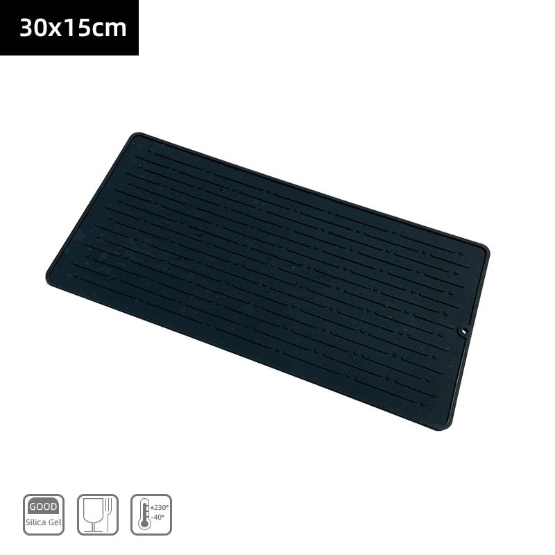 Kitchen Silicone Dish Drying Mat Heat Resistant Draining Tableware Dishwaser Durable Cushion Pad Dinnerware Table Mat Placemat