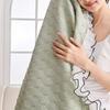 2025 New Ice Bean Sofa Towel with Lace High-End All-Cover Sofa Cover Blanket for Summer Solid Cool Skin-Friendly Couch Slipcover