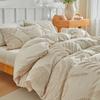 New Monstera Leaves Tufted Bedding Set Queen Solid Single Double Duvet Cover Set Comfortable Durable Quilt Cover and Pillowcases