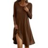 Long Sleeve Dress For Women Casual Loose Fit Dress With Pockets