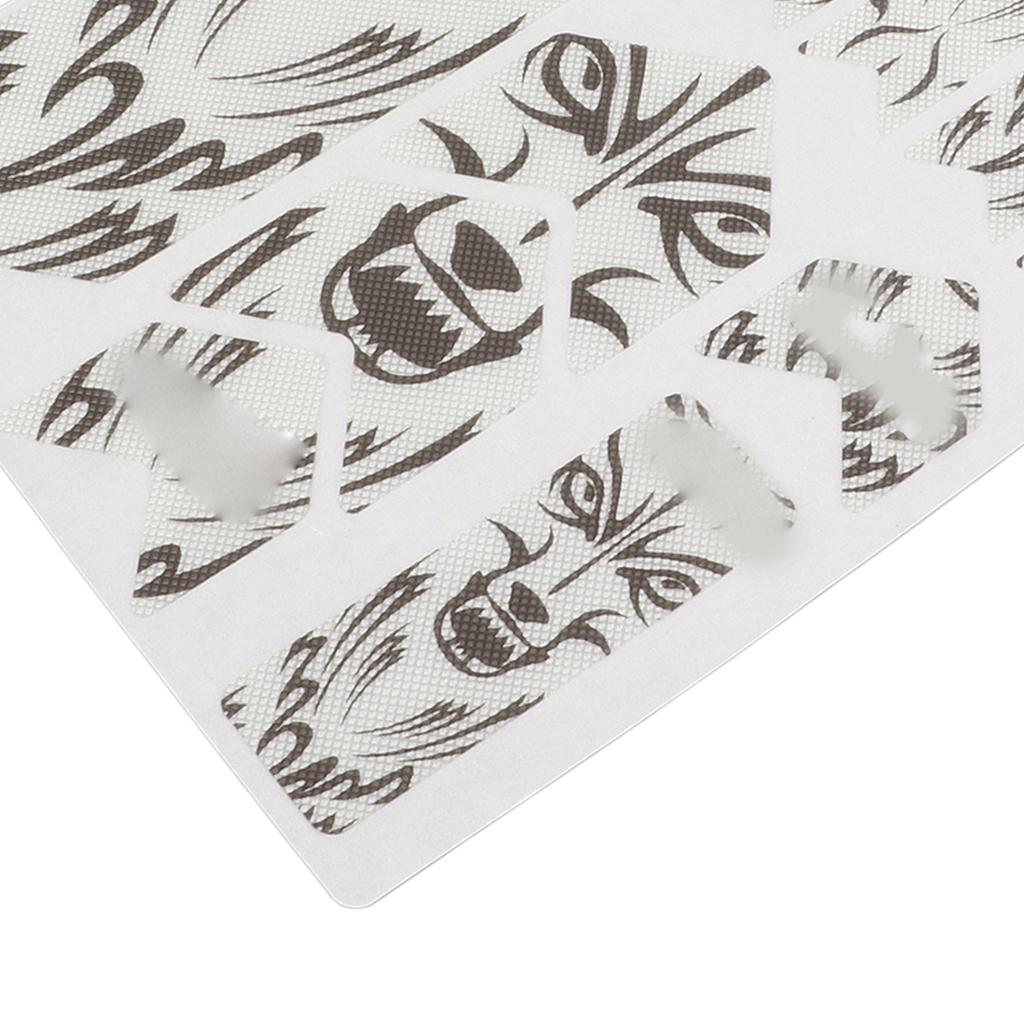 ENLEE 3D Mountain Bike Protective Stickers Set Impact Resistance Bicycle Decorative StickerWolf Head Pattern for Bicycle Frame