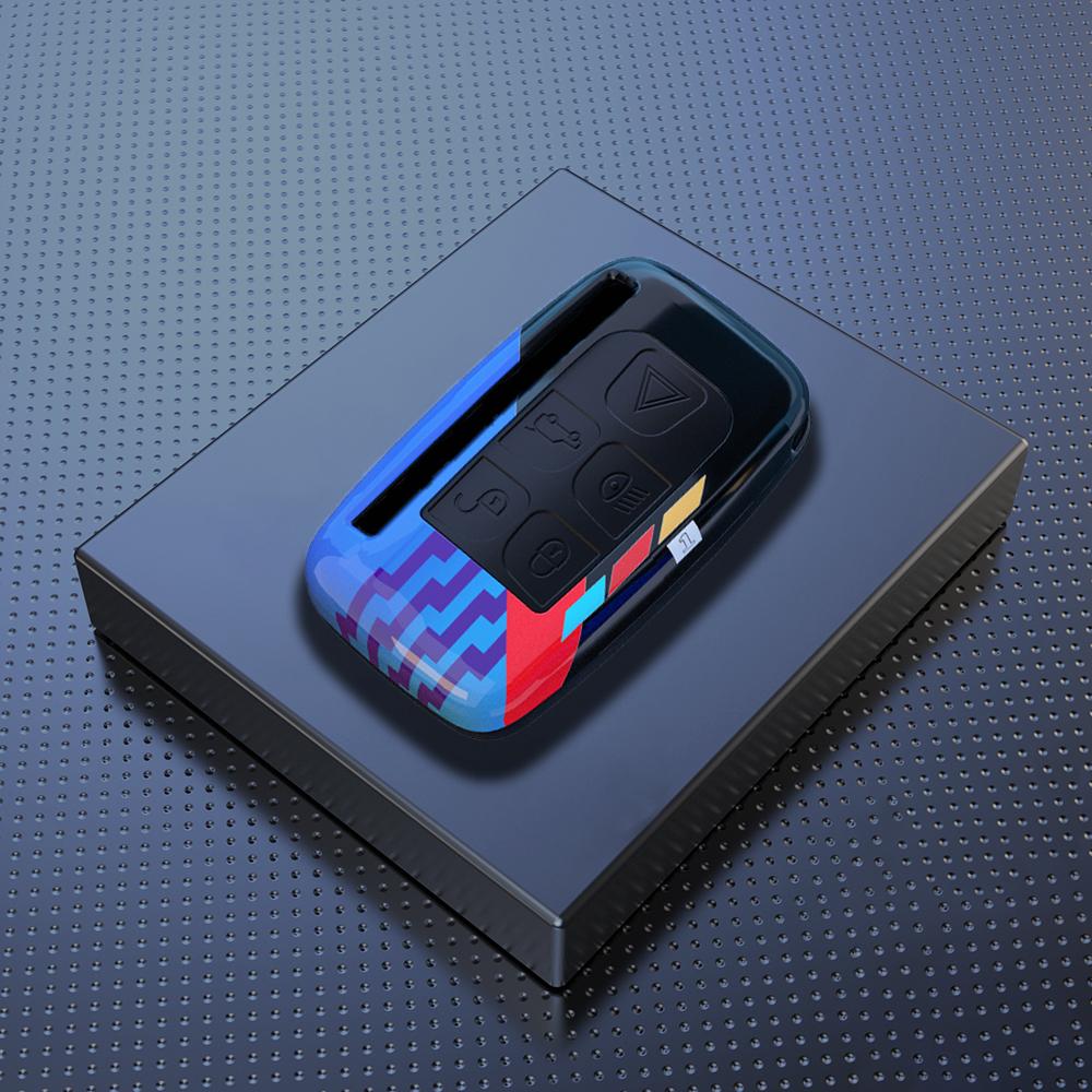 ABS Carbon Car Key Case Cover Shell for Land Rover A9 Range Rover Sport Evoque Freelander Discovery Protector Shell