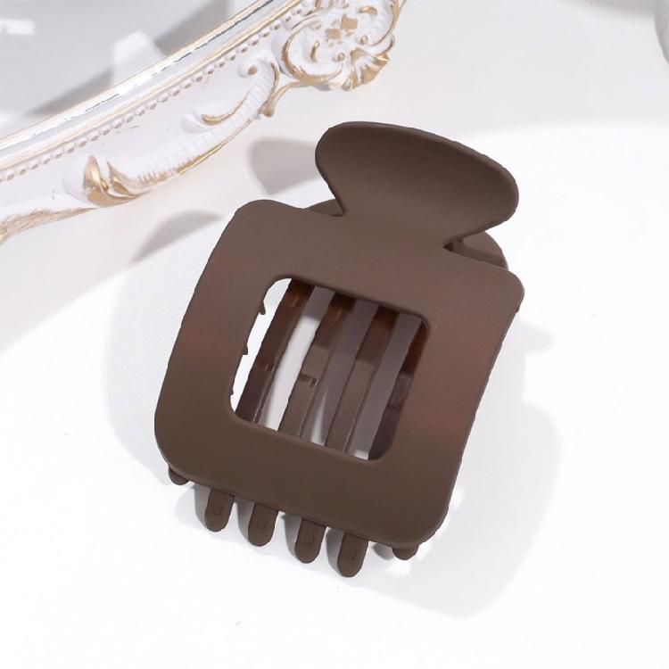 Unisex Square Hair Clip With Textured Detail Securely Grip Hair Claw For Teens Adults Nonslip Hair Accessory Compact