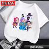 Cute K-pop Demon Hunters Rumi Mira Zpey Film Graphic T-Shirt Men Women Harajuku Y2k Tops Fashion Casual Sweatshirt Unisex Tees